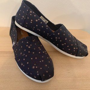 Celestial Toms Slip Ons (8.5 W, NEW)